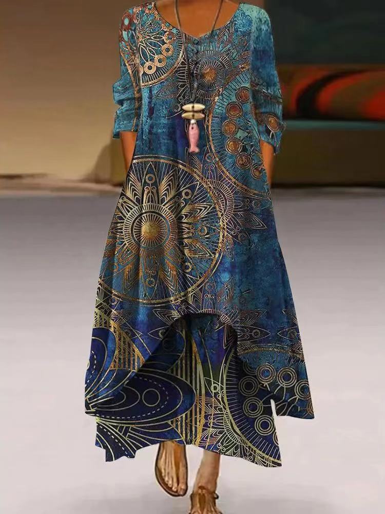 Dark Blue | Timeless Tummy Covering Dress