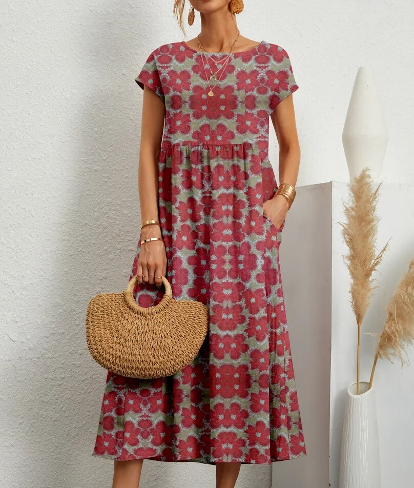 Grainne | Ethereal Tummy Covering Floral Dress