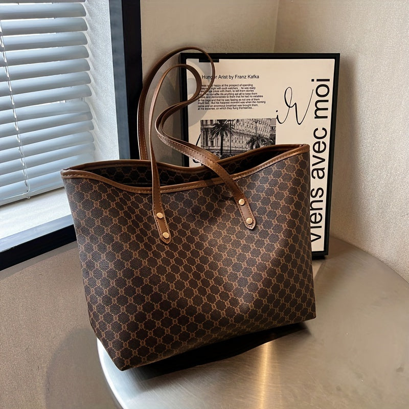 Zoe - Retro Geometric Tote