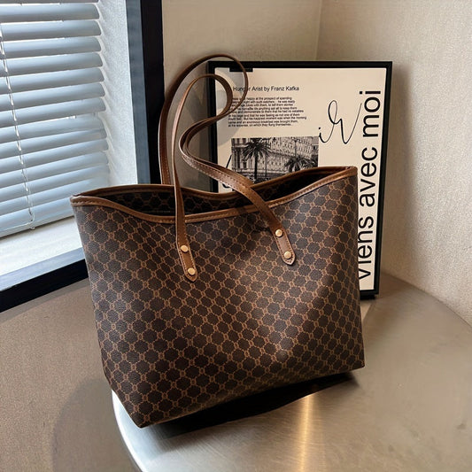 Zoe - Retro Geometric Tote