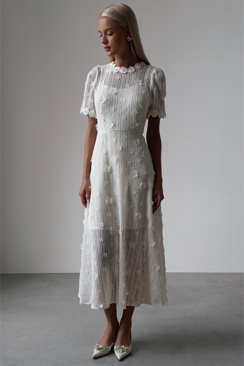 Mona | Hand-Made Knitted Midi Dress